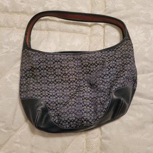 Coach signature denim hobo